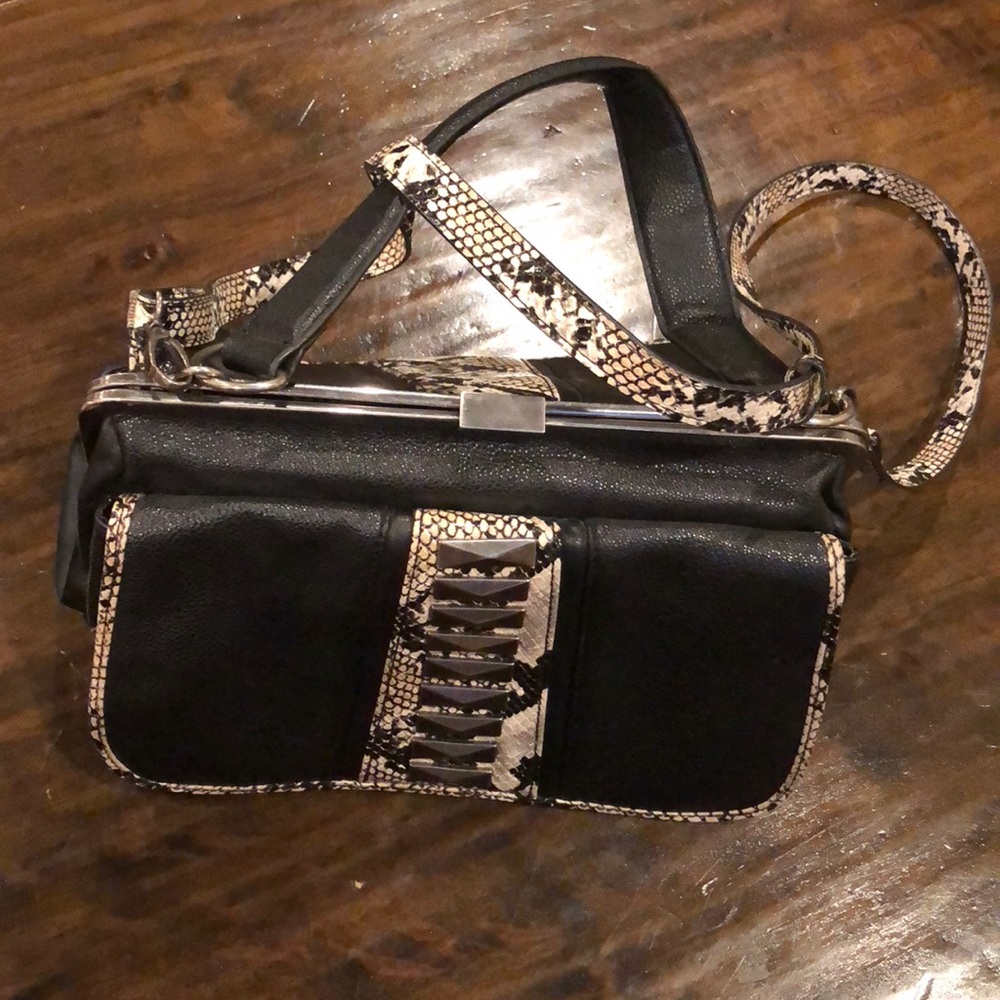 Cute black satchel.